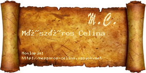 Mészáros Celina névjegykártya